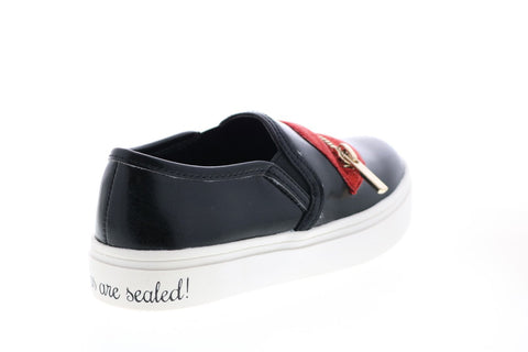 Katy Perry My Lips Are Sealed Girls Black Synthetic Lifestyle Sneakers Shoes