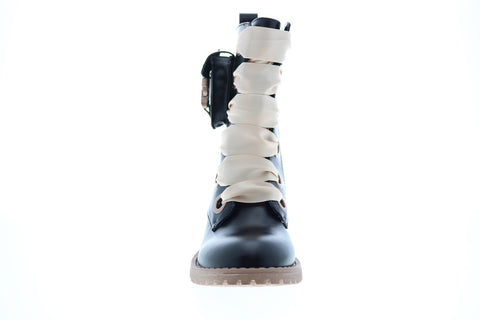 Katy Perry The Lacy Lug Smooth 34PK0030-BLK Girls Black Casual Dress Boots