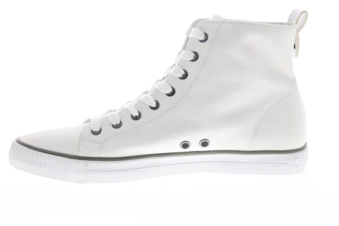Calvin Klein Arthur 34S0367-WHT Mens White Canvas Designer Sneakers Shoes