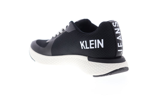 Calvin Klein Amos 34S0584-BLK Mens Black Mesh Low Top Designer Sneakers Shoes