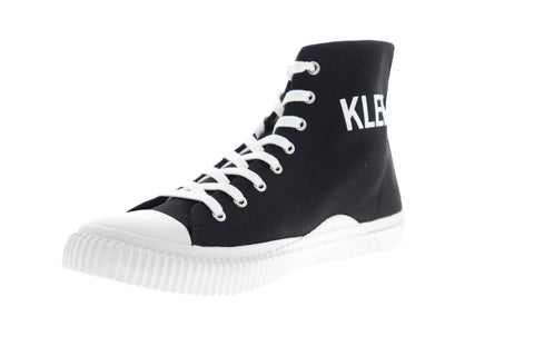 Calvin Klein Iacopo 34S0597-BLK Mens Black Canvas Designer Sneakers Shoes