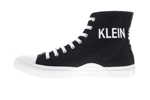 Calvin Klein Iacopo 34S0597-BLK Mens Black Canvas Designer Sneakers Shoes
