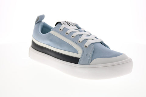 Calvin Klein Dino 34S0613-ICK Mens Blue Suede Designer Sneakers Shoes