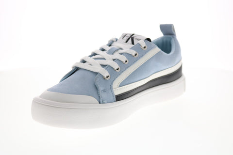 Calvin Klein Dino 34S0613-ICK Mens Blue Suede Designer Sneakers Shoes