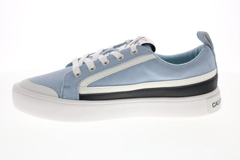 Calvin Klein Dino 34S0613-ICK Mens Blue Suede Designer Sneakers Shoes