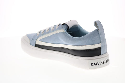Calvin Klein Dino 34S0613-ICK Mens Blue Suede Designer Sneakers Shoes