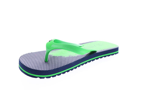 Calvin Klein Stewart 34S1582-NGF Mens Green Synthetic Flip-Flops Sandals Shoes
