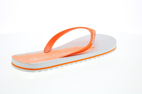 Calvin Klein Stewart Jelly 34S1582-WGF Mens Orange Synthetic Flip-Flops Sandals Shoes