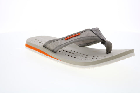 Calvin Klein Paulo Eva 34S9013-BEI Mens Beige Canvas Flip-Flops Sandals Shoes