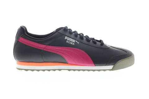 Puma Roma Basic 35357268 Mens Black Synthetic Lace Up Low Top Sneakers Shoes