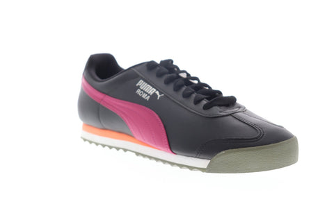Puma Roma Basic 35357268 Mens Black Synthetic Lace Up Low Top Sneakers Shoes