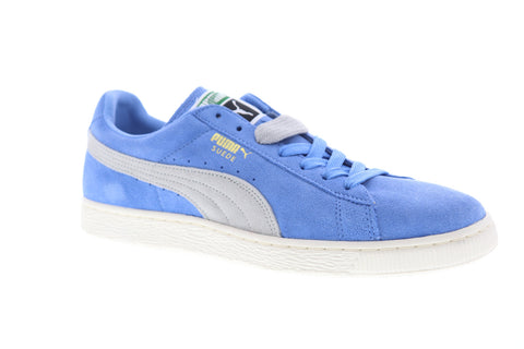 Puma Suede Classic + Mens Blue Suede Low Top Lace Up Sneakers Shoes