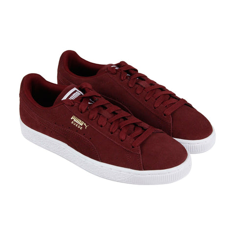 Puma Suede Classic + 35656881 Mens Red Lace Up Low Top Sneakers Shoes