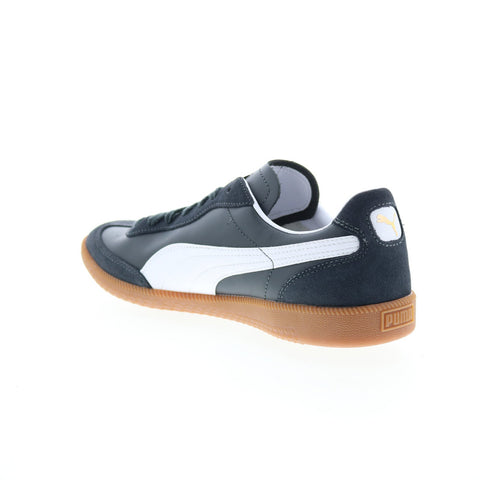 Puma Super Liga OG Retro Mens Blue Leather Lifestyle Sneakers Shoes