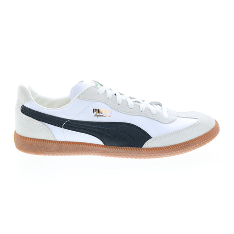 Puma Super Liga OG Retro Mens White Leather Lifestyle Sneakers Shoes
