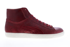 Puma States Mid MII 35901003 Mens Red Leather Lace Up High Top Sneakers Shoes
