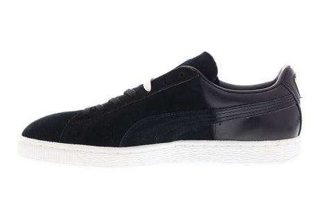 Puma Suede Classic + Blur Mens Black Suede Low Top Lace Up Sneakers Shoes
