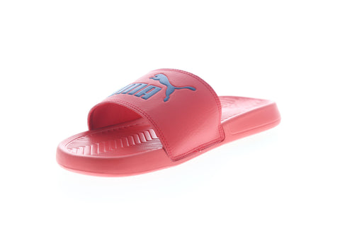 Puma Popcat 36026547 Mens Red Slip On Slides Sandals Shoes