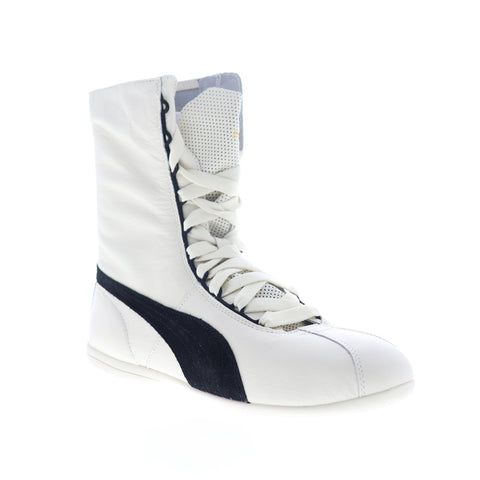 Puma Eskiva HI 36101102 Womens White Leather Lace Up High Top Sneaker Shoes