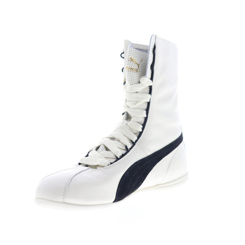 Puma Eskiva HI 36101102 Womens White Leather Lace Up High Top Sneaker Shoes