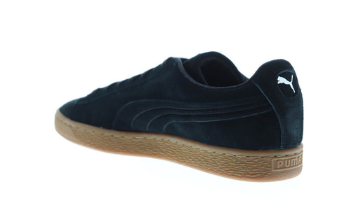 Puma Suede Classic Debossed Q4 Mens Black Suede Low Top Sneakers Shoes