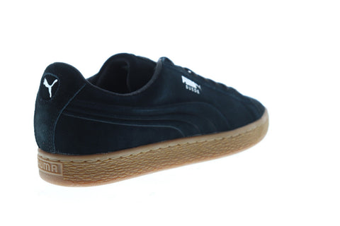Puma Suede Classic Debossed Q4 Mens Black Suede Low Top Sneakers Shoes