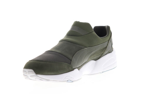 Puma Trinomic Sock NM x Stampd 36142901 Mens Green Leather Slip On Sneakers Shoes