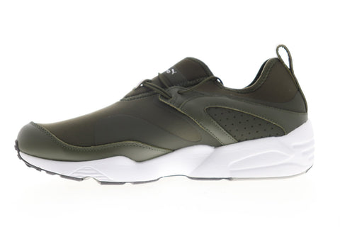 Puma Blaze of Glory NU x Stampd 36149301 Mens Green Canvas Low Top Sneakers Shoes