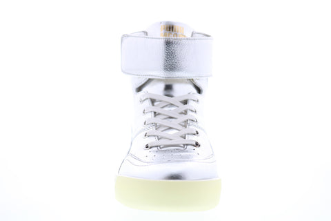 Puma MCQ Move Mid Metallic 36167301 Mens Silver Designer Sneakers Shoes
