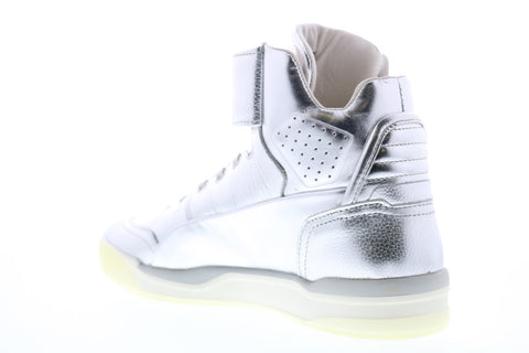 Puma MCQ Move Mid Metallic 36167301 Mens Silver Designer Sneakers Shoes