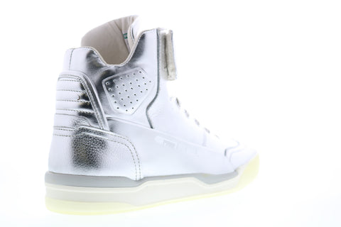 Puma MCQ Move Mid Metallic 36167301 Mens Silver Designer Sneakers Shoes