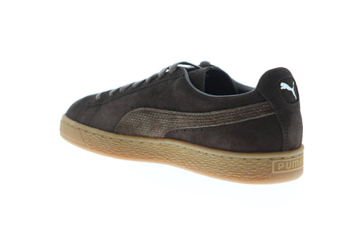 Puma Suede Classic Citi Mens Brown Suede Low Top Lace Up Sneakers Shoes