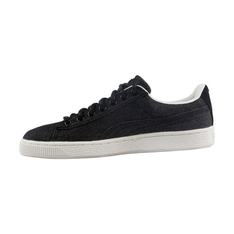 Puma Basket Classic Denim 36255503 Mens Black Casual Low Top Sneakers Shoes