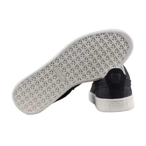 Puma Basket Classic Denim 36255503 Mens Black Casual Low Top Sneakers Shoes