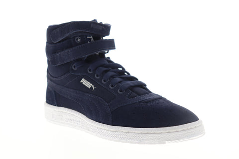 Puma Sky II Hi Core 36257101 Mens Blue Suede Lifestyle Sneakers Shoes