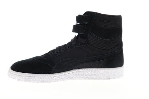 Puma Sky II Hi Core 36257104 Mens Black Suede Strap High Top Sneakers Shoes