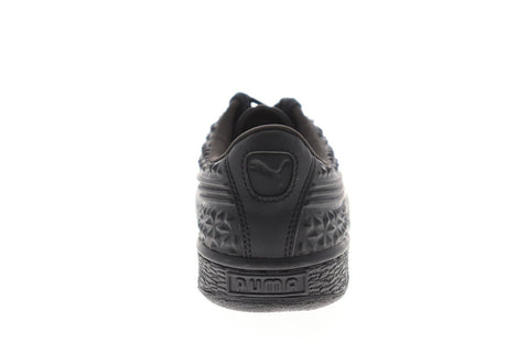 Puma Basket Classic Dia Emboss 36284102 Mens Black Low Top Sneakers Shoes