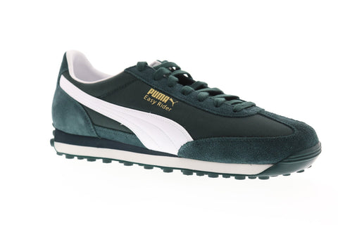 Puma Easy Rider 36312912 Mens Green Suede Casual Low Top Sneakers Shoes