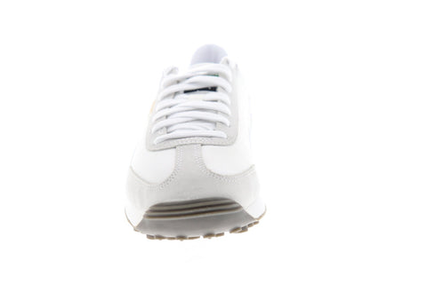 Puma Easy Rider Mens White Suede & Nylon Low Top Lace Up Sneakers Shoes