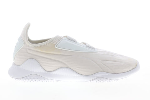 Puma Mostro 36339102 Womens White Beige Canvas Strap Sneakers Shoes