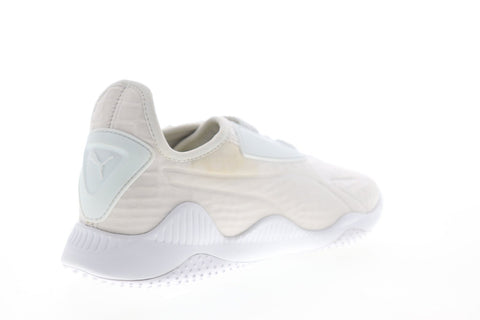 Puma Mostro 36339102 Womens White Beige Canvas Strap Sneakers Shoes
