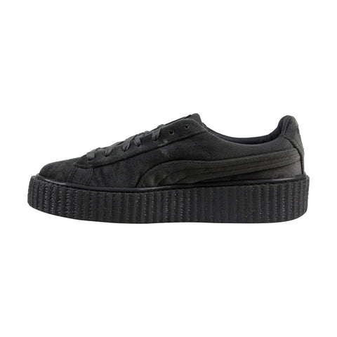 Puma Fenty By Rihanna Creeper Velvet Womens Gray Casual Lace Up Sneakers Shoes