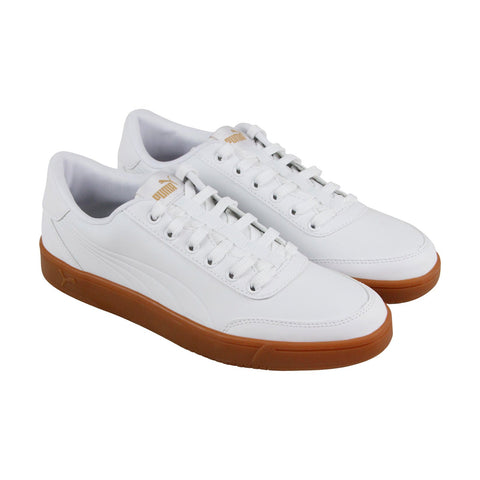 Puma Court Breaker L Mono 36497604 Mens White Casual Low Top Sneakers Shoes