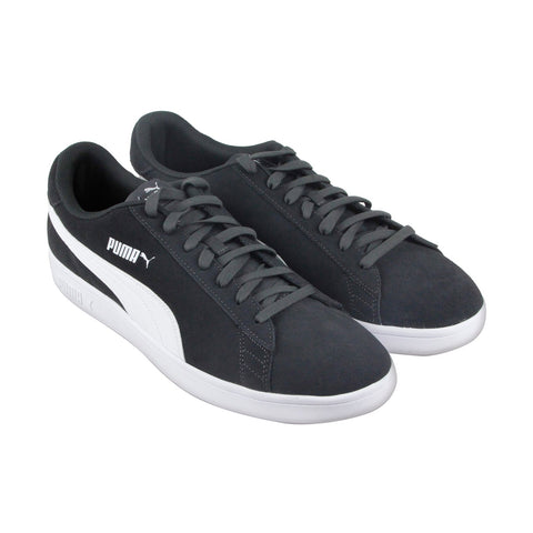 Puma Smash V2 36498905 Mens Gray Suede Casual Lace Up Low Top Sneakers Shoes