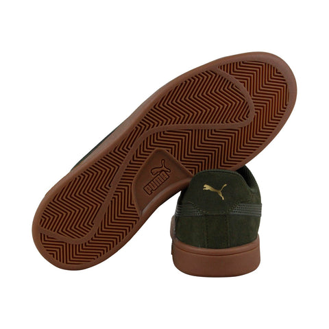 Puma Smash V2 36498919 Mens Green Suede Casual Lace Up Low Top Sneakers Shoes