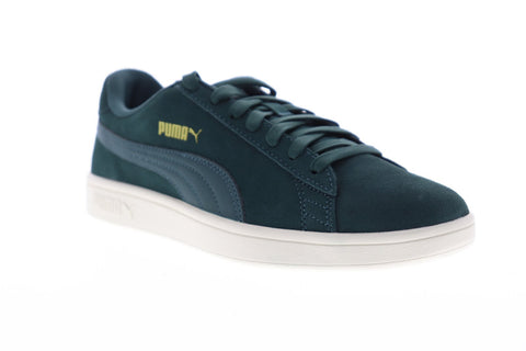 Puma Smash V2 36498926 Mens Green Suede Low Top Sneakers Shoes