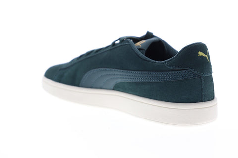 Puma Smash V2 36498926 Mens Green Suede Low Top Sneakers Shoes