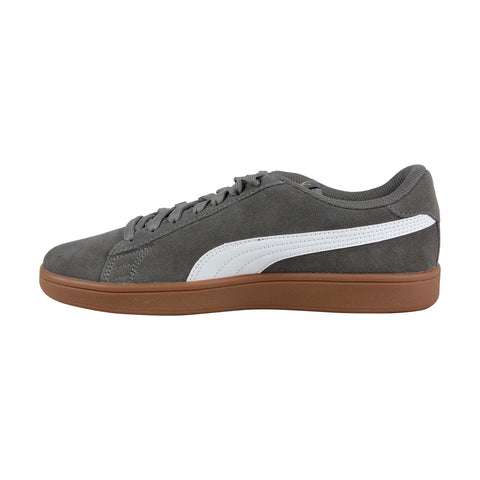 Puma Smash V2 36498927 Mens Gray Suede Classic Low Top Lifestyle Sneakers Shoes
