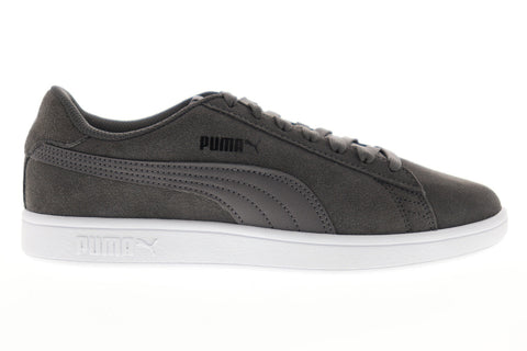 Puma Smash V2 36498932 Mens Gray Suede Lace Up Lifestyle Sneakers Shoes
