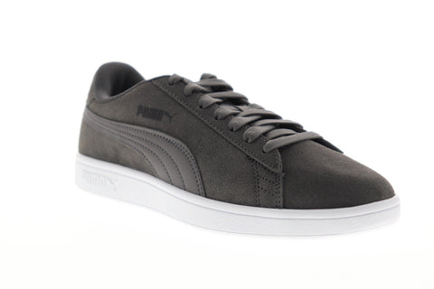 Puma Smash V2 36498932 Mens Gray Suede Lace Up Lifestyle Sneakers Shoes